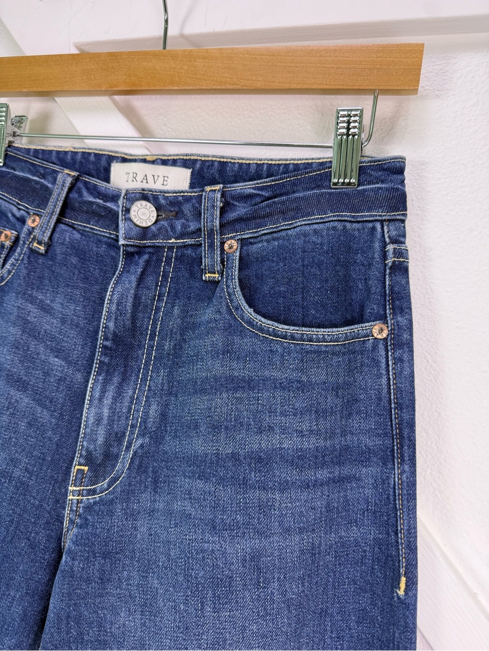 Trave Joan Wide Leg Jean In Wonderwall Size 27 Revolve Made In California - Picture 3 of 12